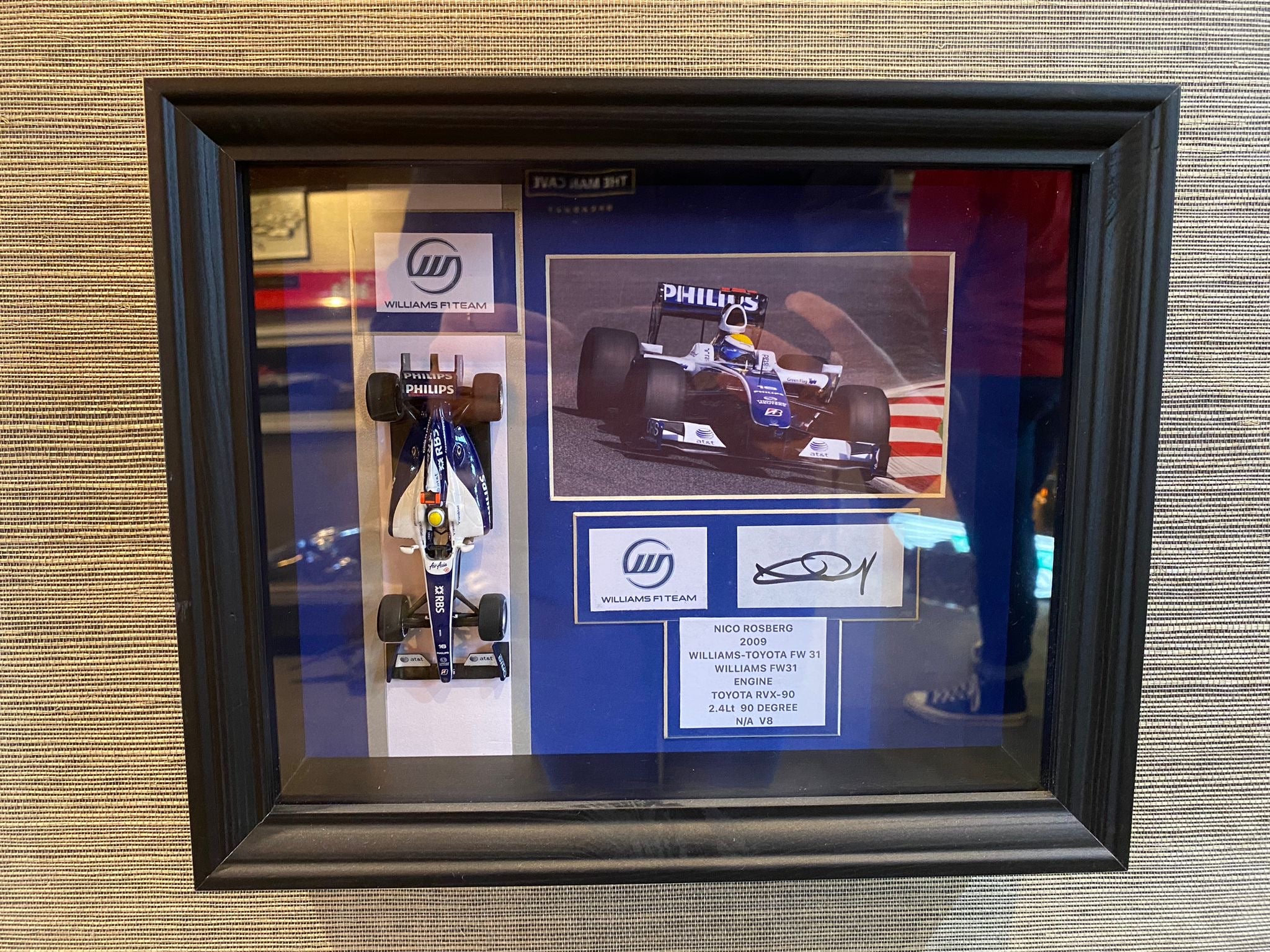 Formula 1 Autographed Rare Car Framed Collection