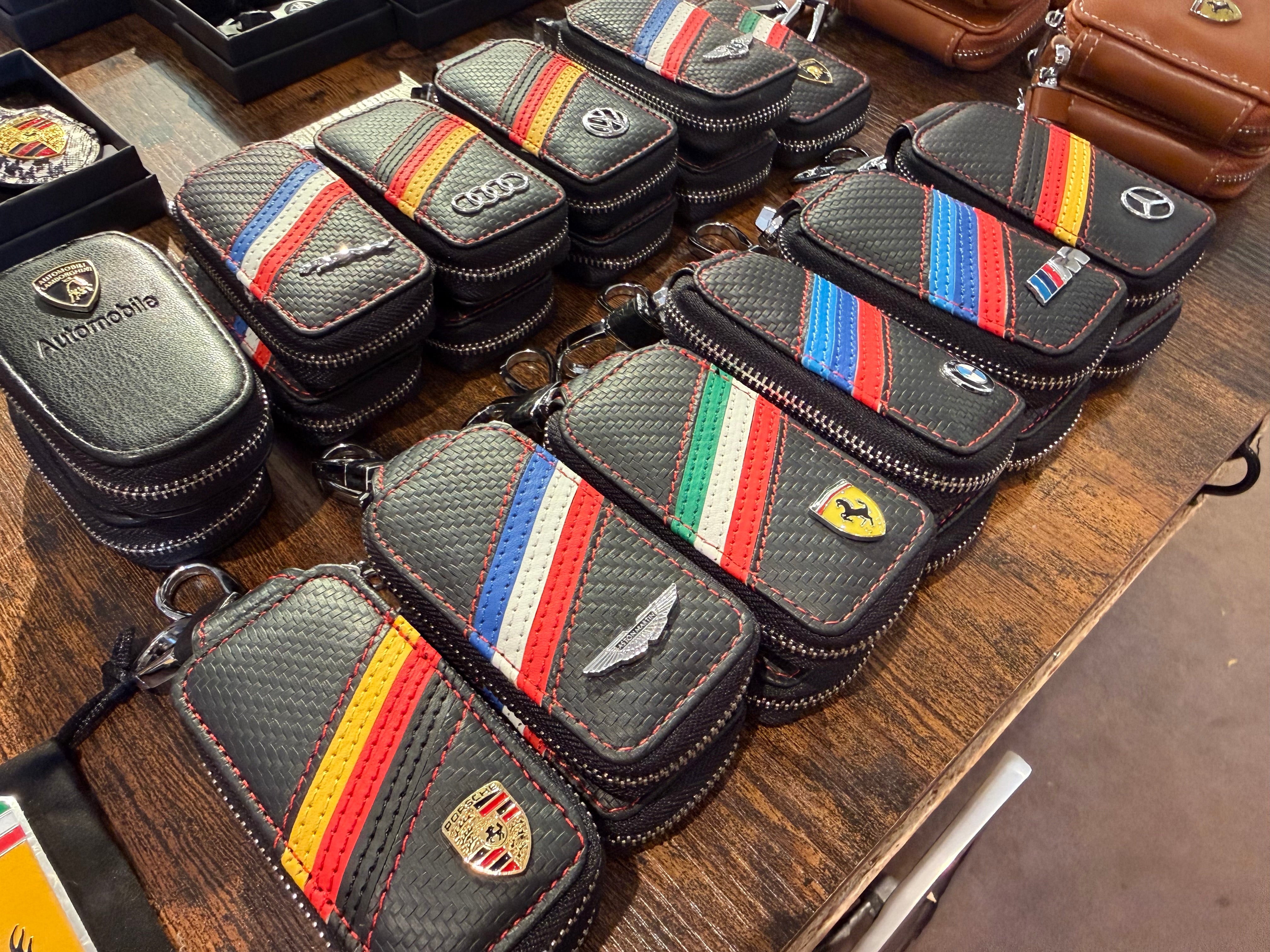 Car Key Pouches - Aston, Porsche, Ferrari, Mustang, BMW and Mercedes SUPER CAR KEY POUCH KEYHOLDER