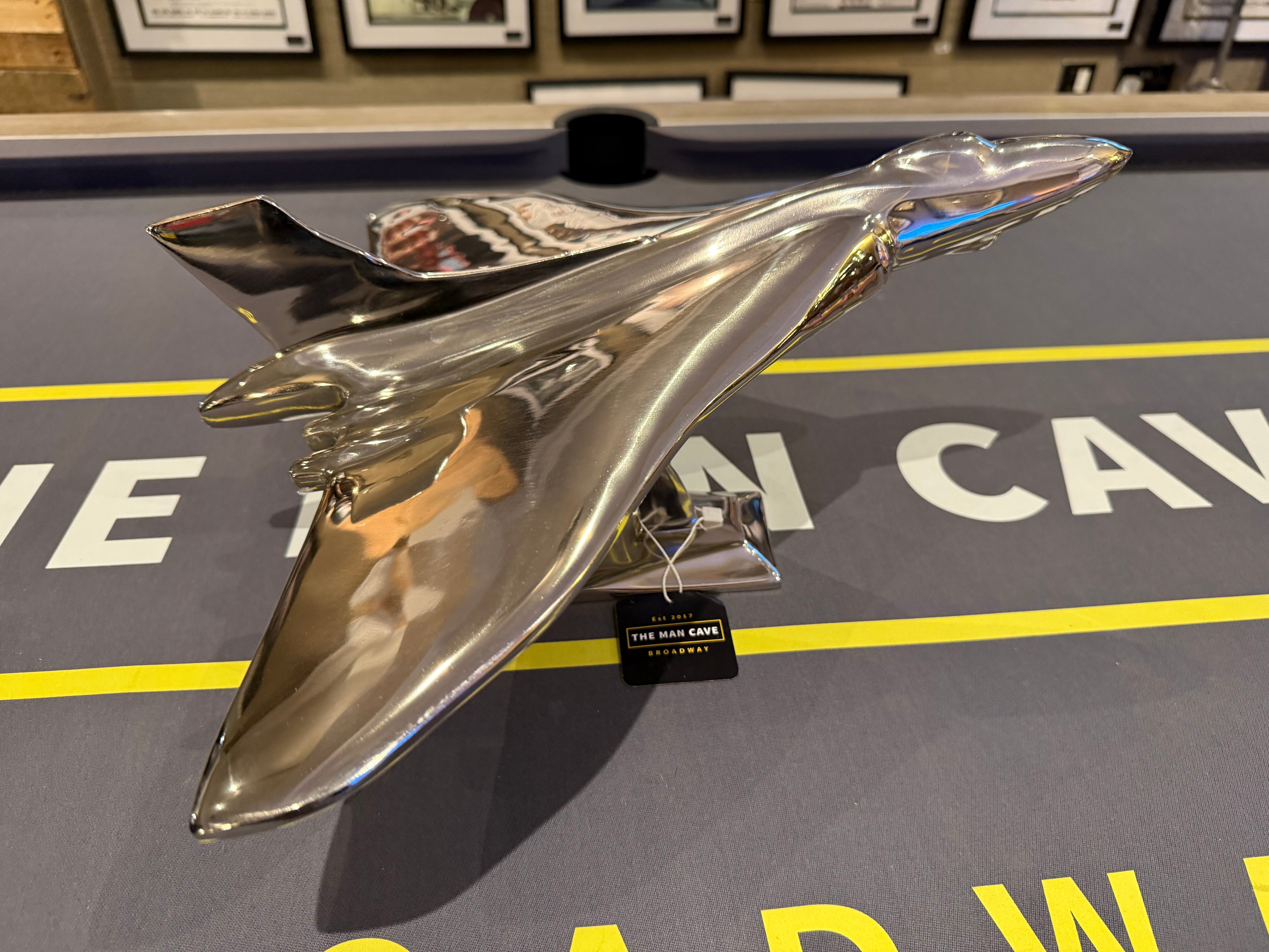 Large Polished Aluminium Model Vulcan Display Piece