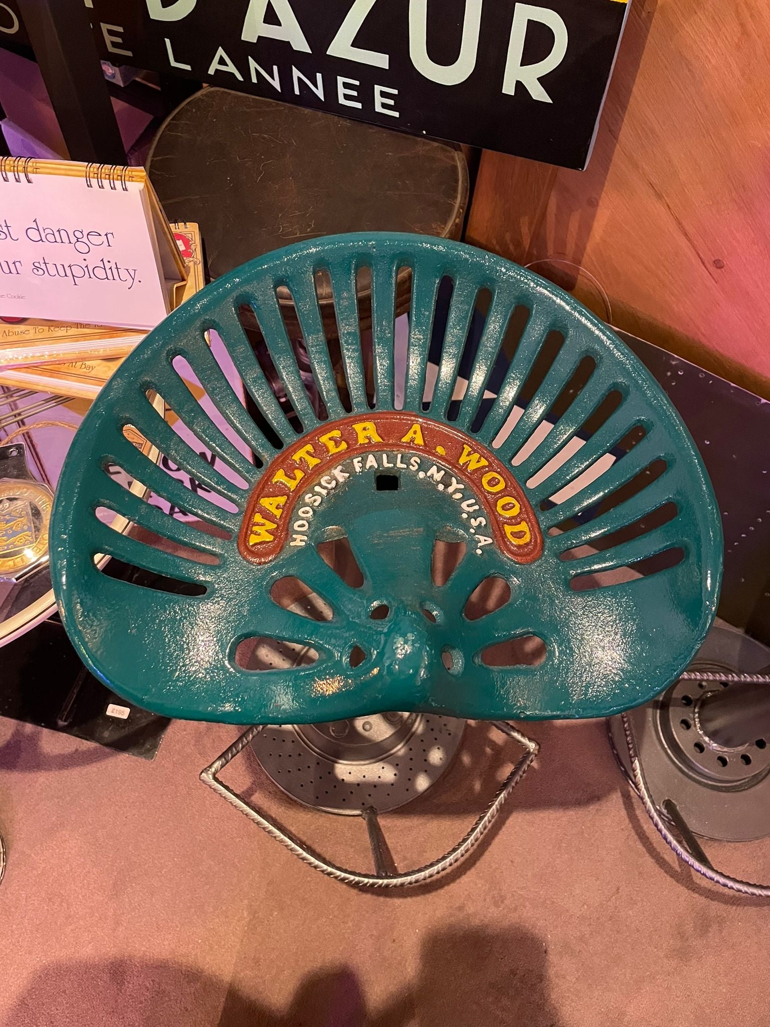 Walter Wood Tractor Seat Stool