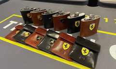 HIP FLASK / KEY POUCH / GIFT SET / RFID / PORSCHE / LAMBORGHINI / FERRAI / KEY RING / SOFT LEATHER