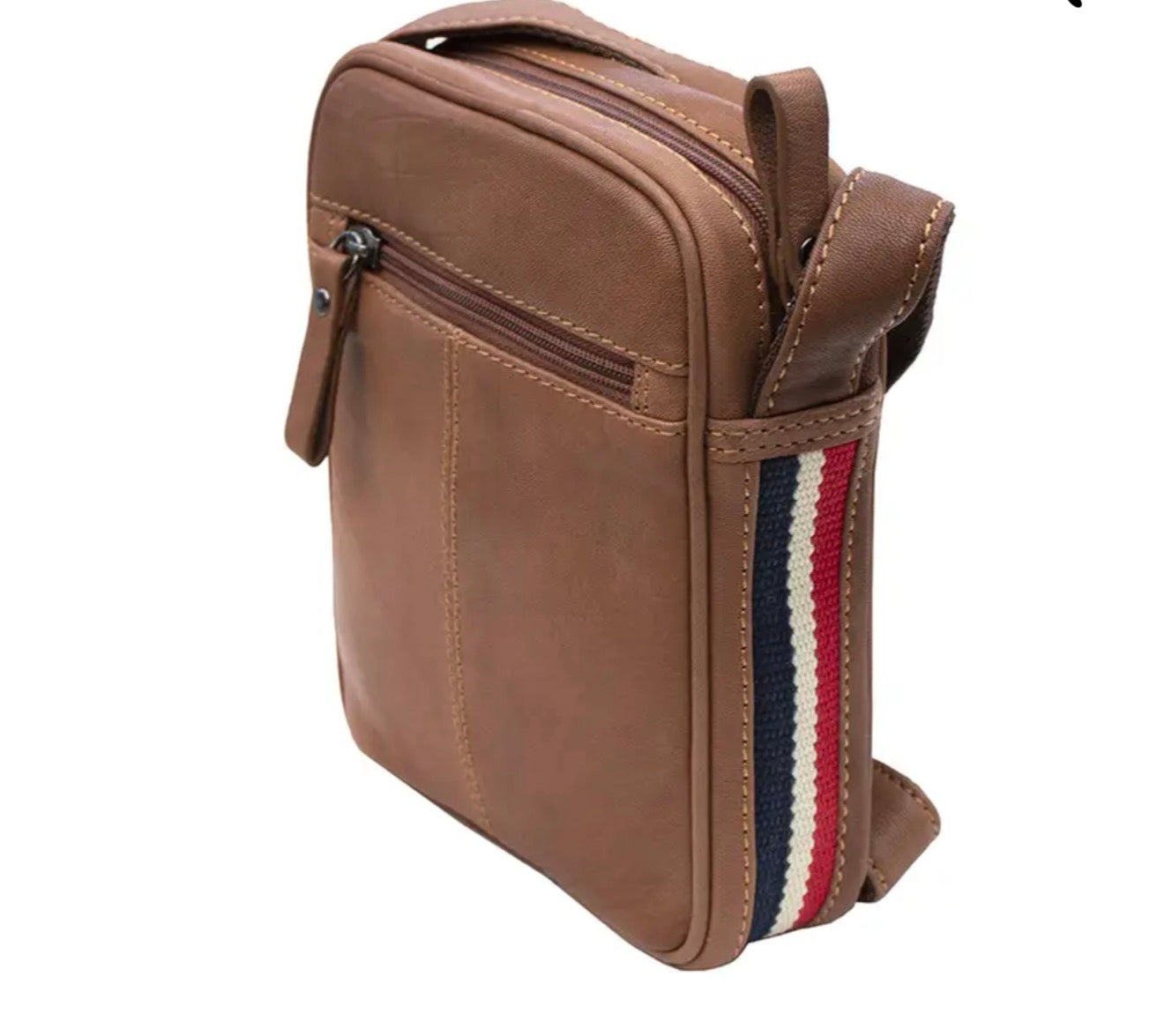 MENS LUXURY SOFT LEATHER SMALL CROSS BODY BAG NAPSAC