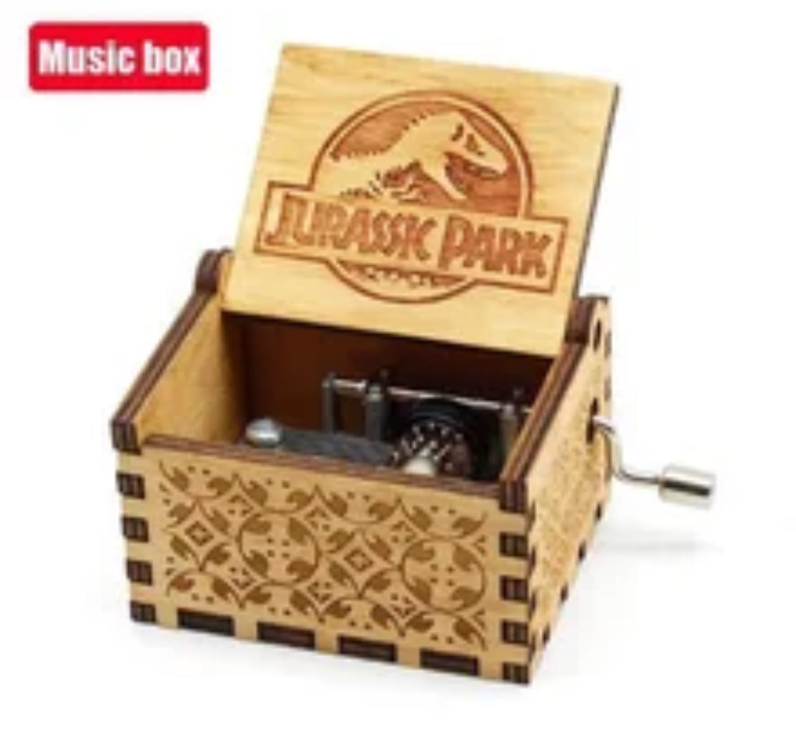 Wooden Music Boxes FILM/SERIES/ Jurassic Park/ Harry Potter / Star Wars