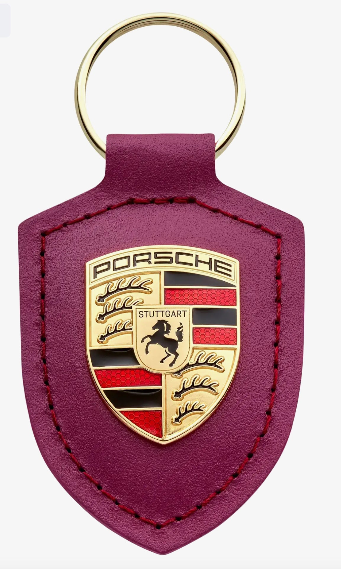 Porsche Key Rings/ Leather Keyring / Porsche Dogtooth