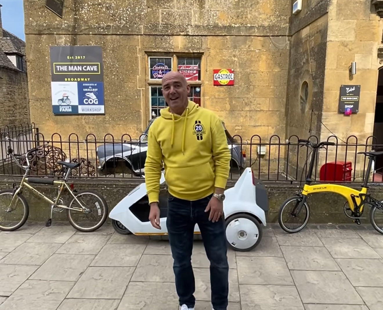OUR FAMOUS YELLOW 20 TMC HOODIE / THE MAN CAVE HOODIE