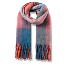 MENS WARM FLUFFY SCARF / SCARVES / UNION JACK SCARF