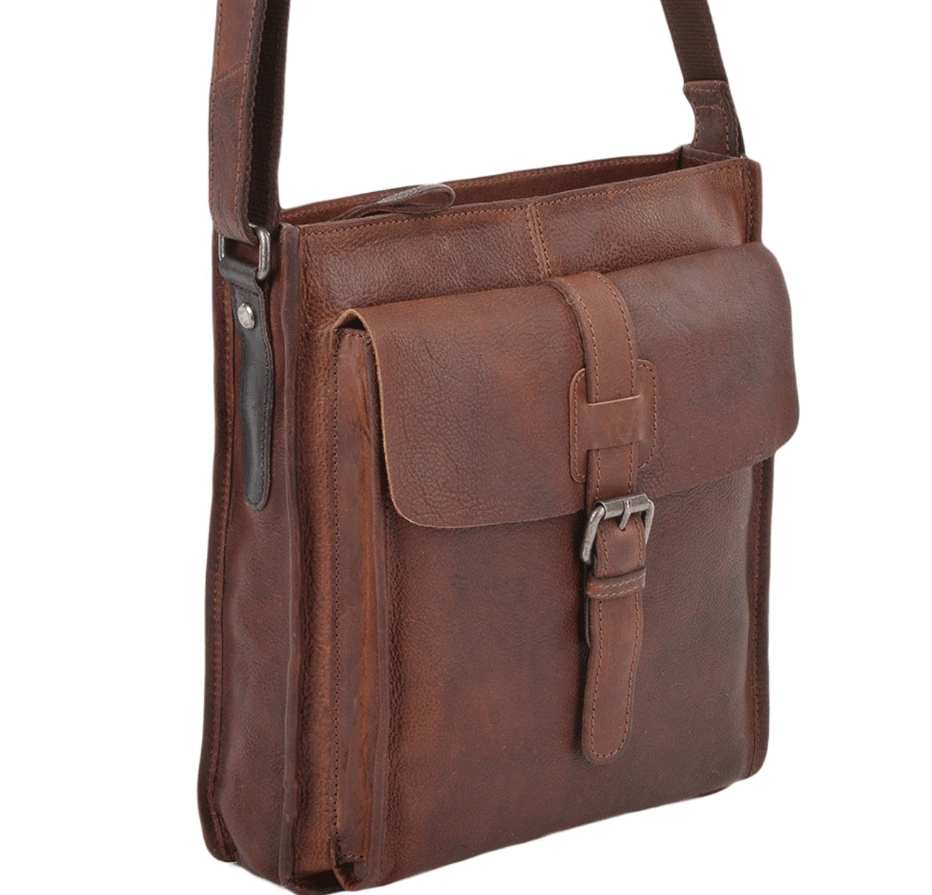 Men’s Leather Crossbody Messenger Bag