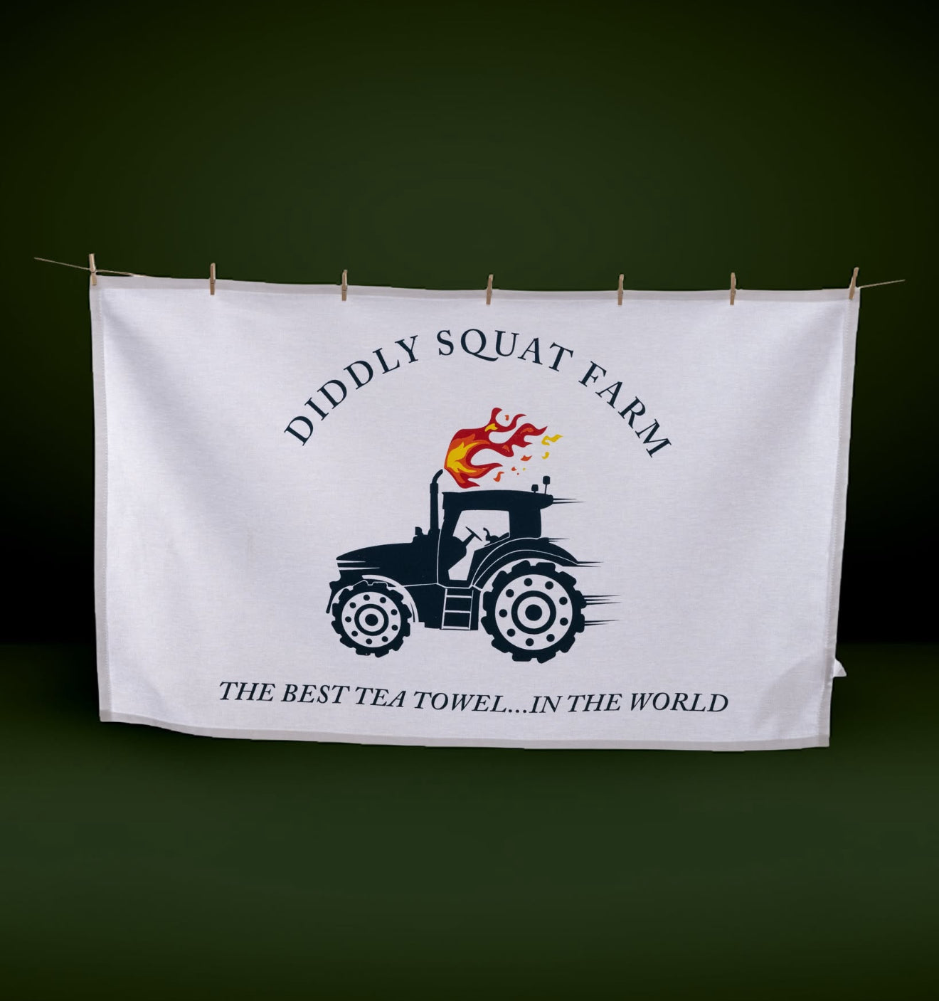 DIDDLY SQUAT TEA TOWEL Clarkson's Farm 
