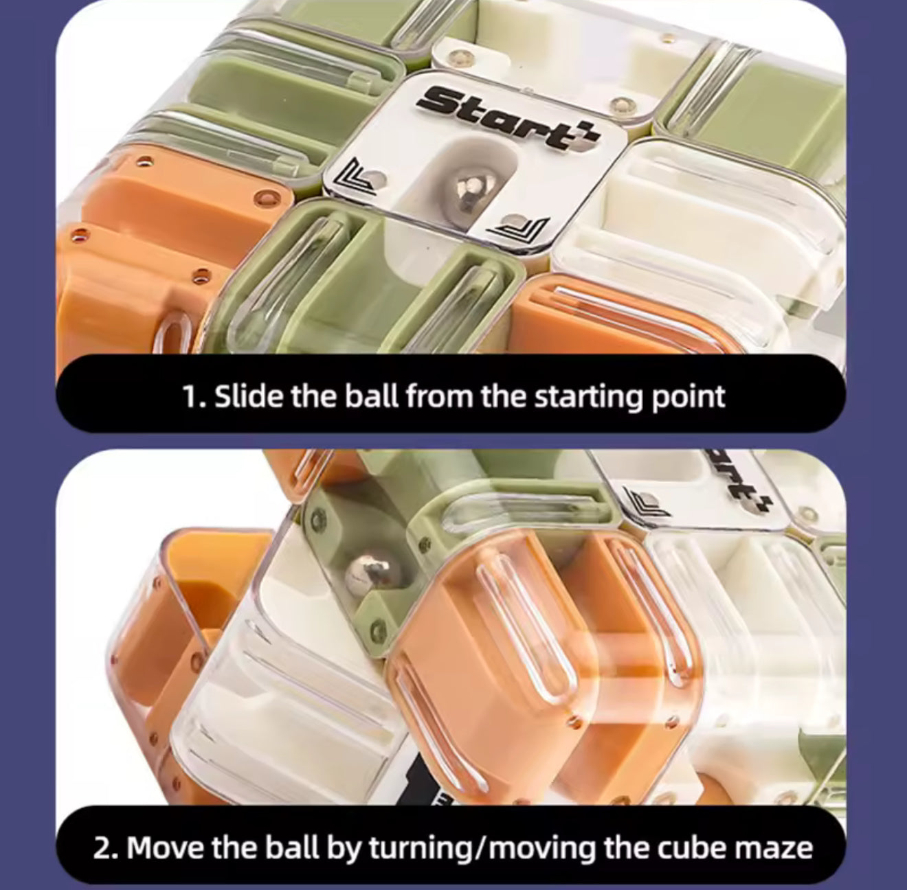 3D BALL RUBX MAZE CUBE PUZZLE