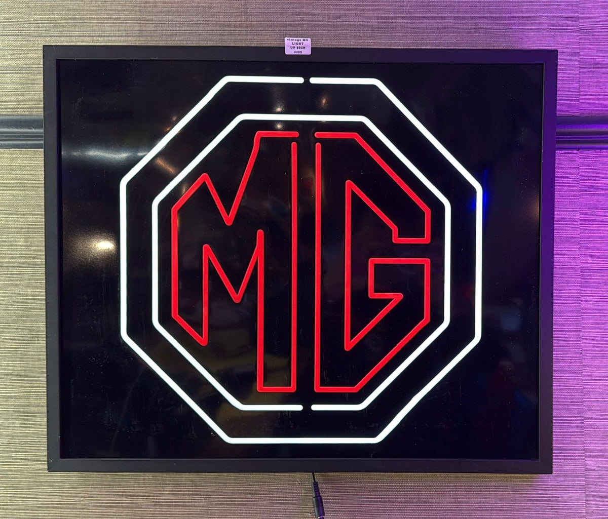 RARE RETRO MG LIGHT UP SIGN