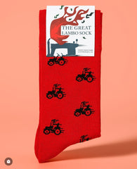 DIDDLY SQUAT FARM SHOP  JEREMYS LAMBORGHINI TRACTOR SOCKS Clarkson's Farm 