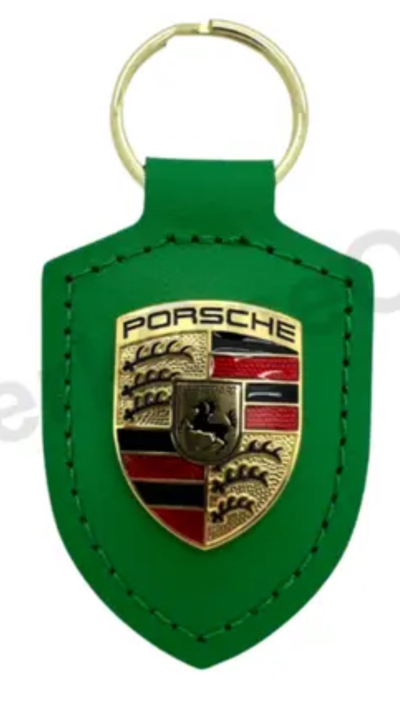 Porsche Key Rings/ Leather Keyring / Porsche Dogtooth