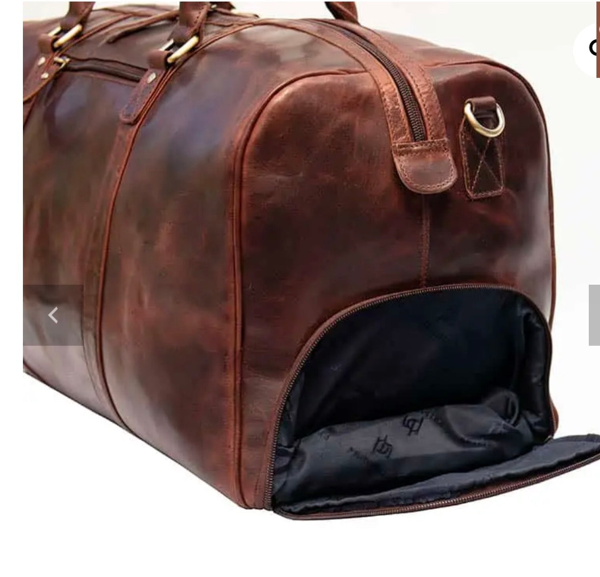 MENS LARGE LUXURY TRAVEL LEATHER HOLDAL ROMA