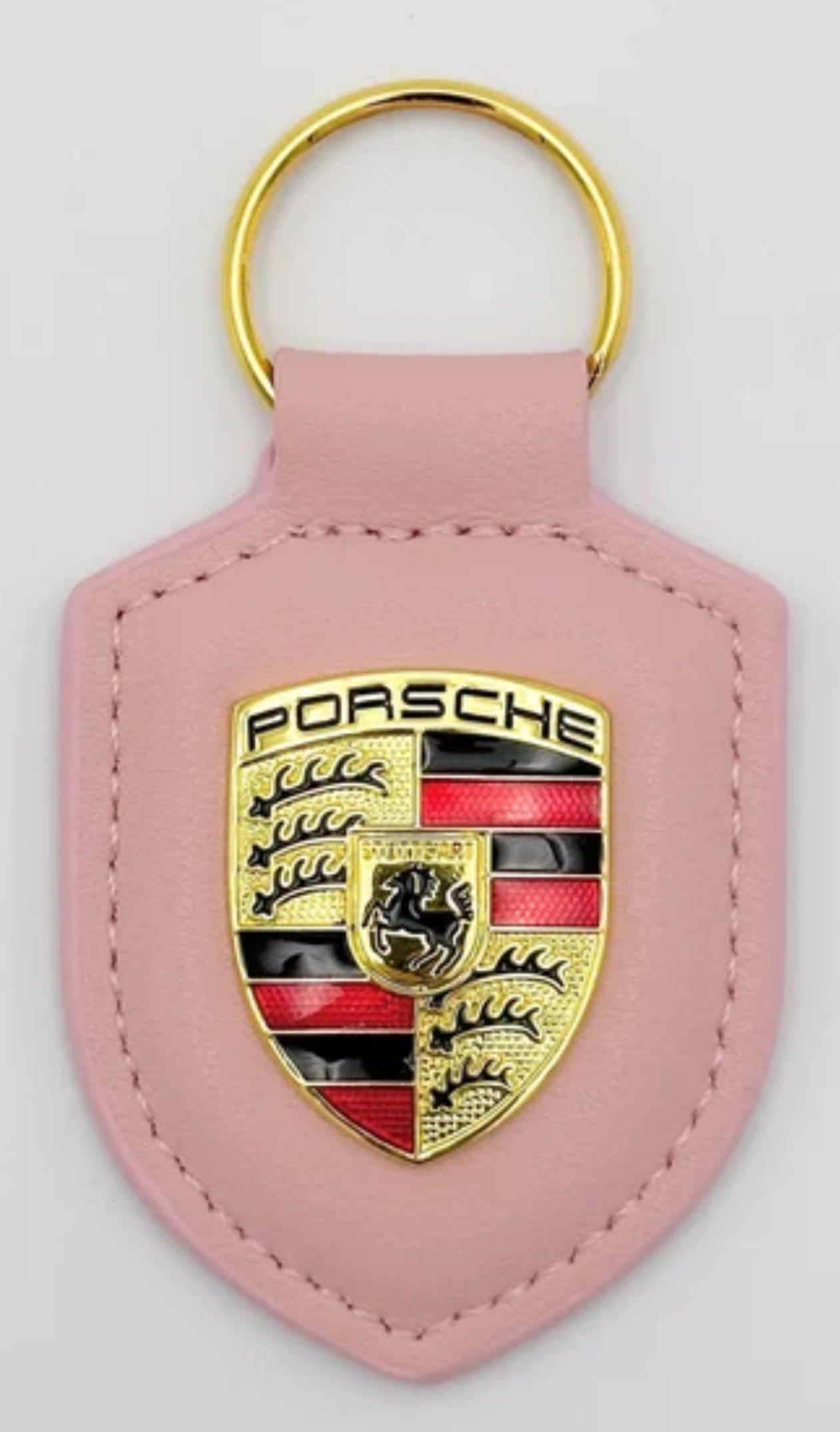 Porsche Key Rings/ Leather Keyring / Porsche Dogtooth