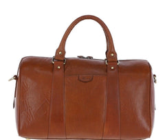 MENS SMALL LEATHER WEEKEND HOLD-ALL