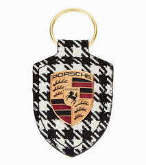 Porsche Key Rings/ Leather Keyring / Porsche Dogtooth