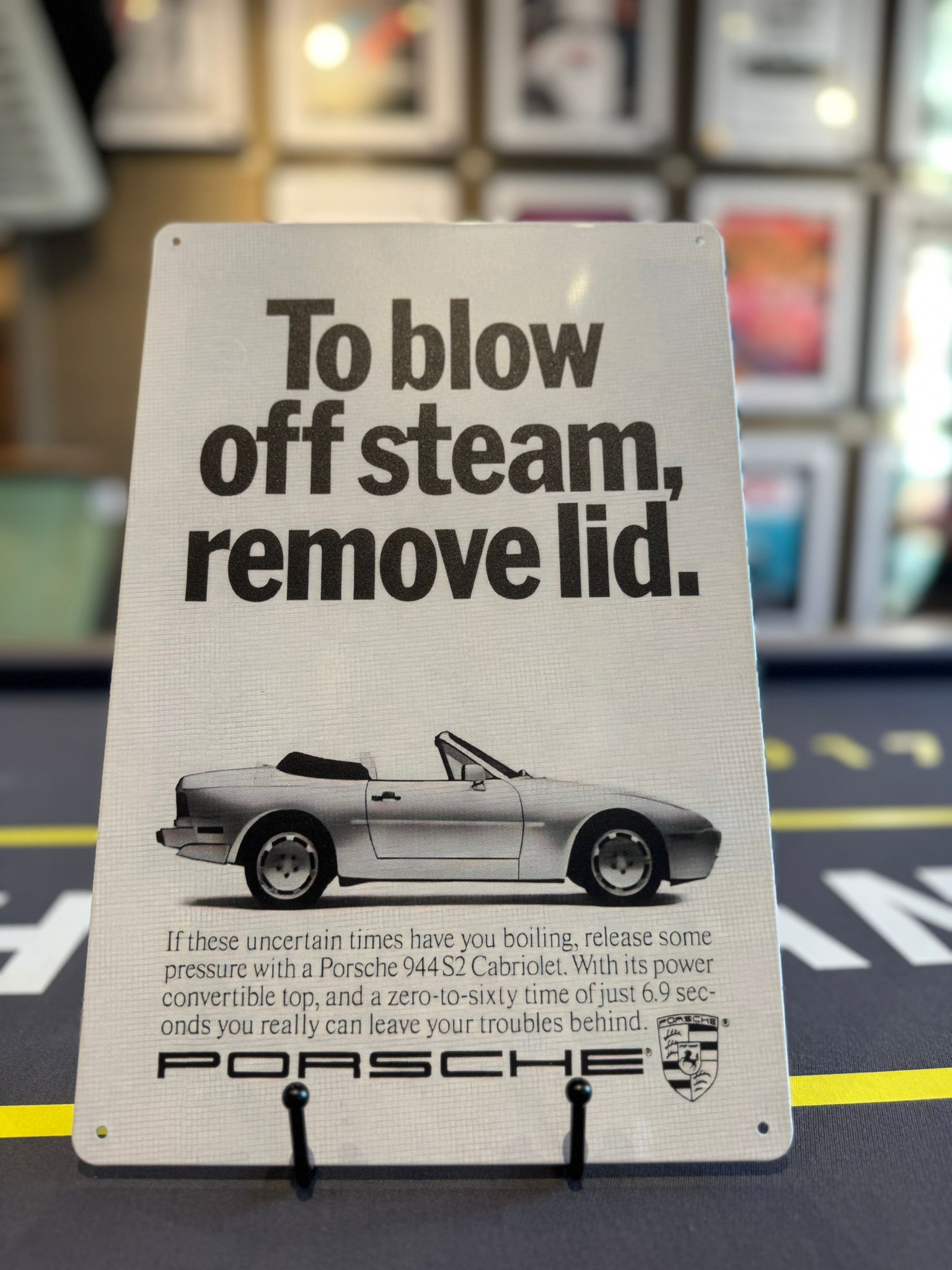 RETRO PORSCHE ADVERT ART TIN SIGNS