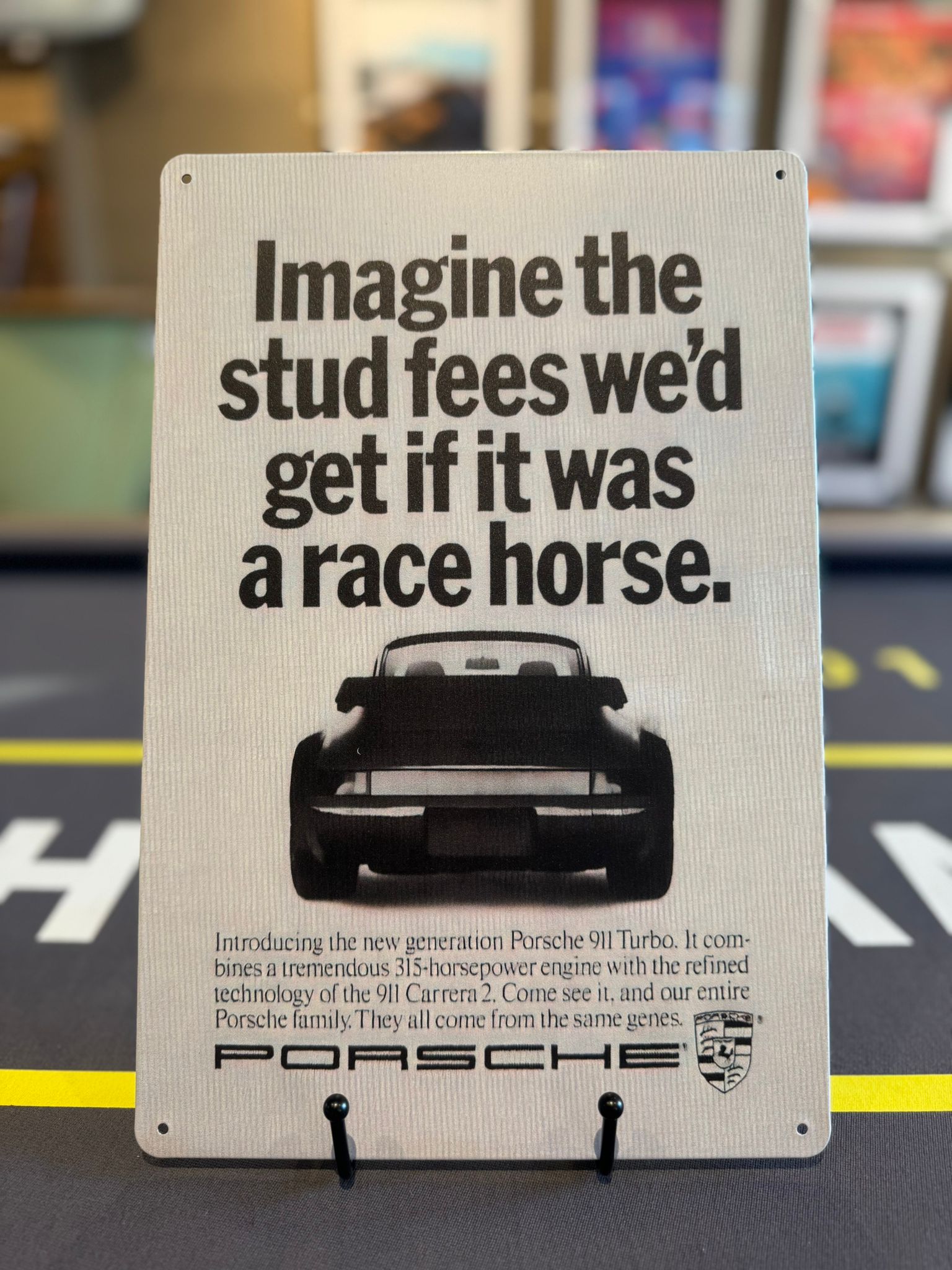 RETRO PORSCHE ADVERT ART TIN SIGNS