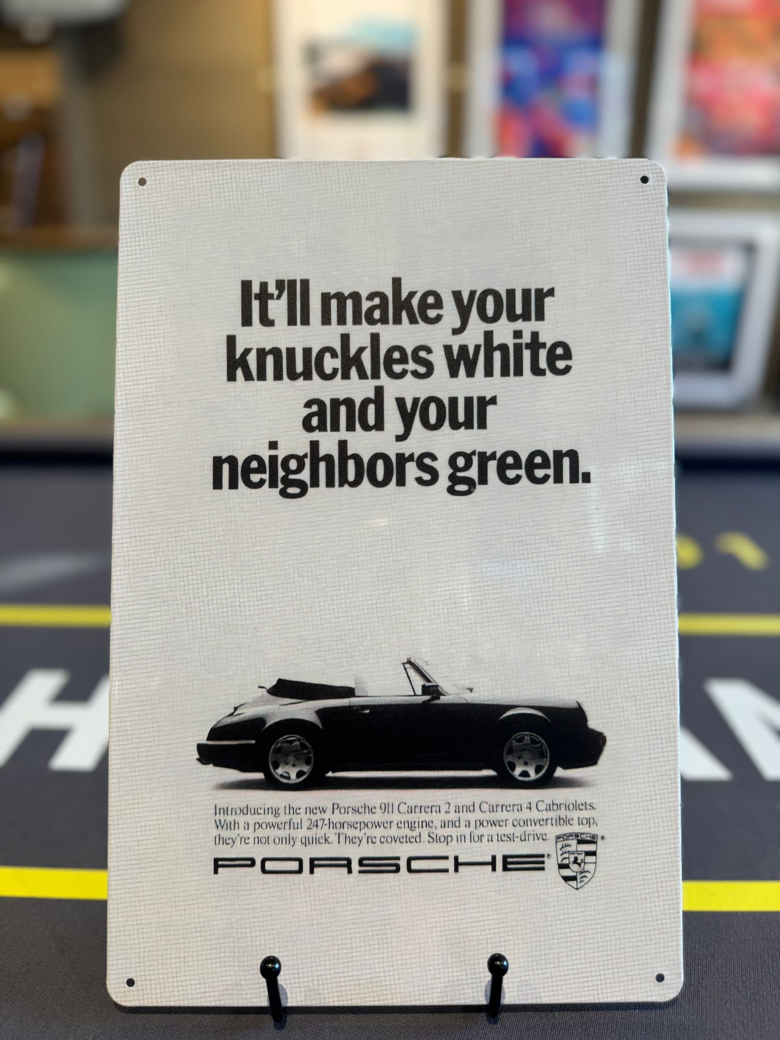 RETRO PORSCHE ADVERT ART TIN SIGNS