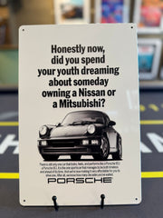 RETRO PORSCHE ADVERT ART TIN SIGNS