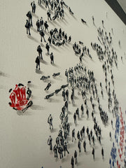 Minimalist Art Britsh Bull Dog Large Picture
