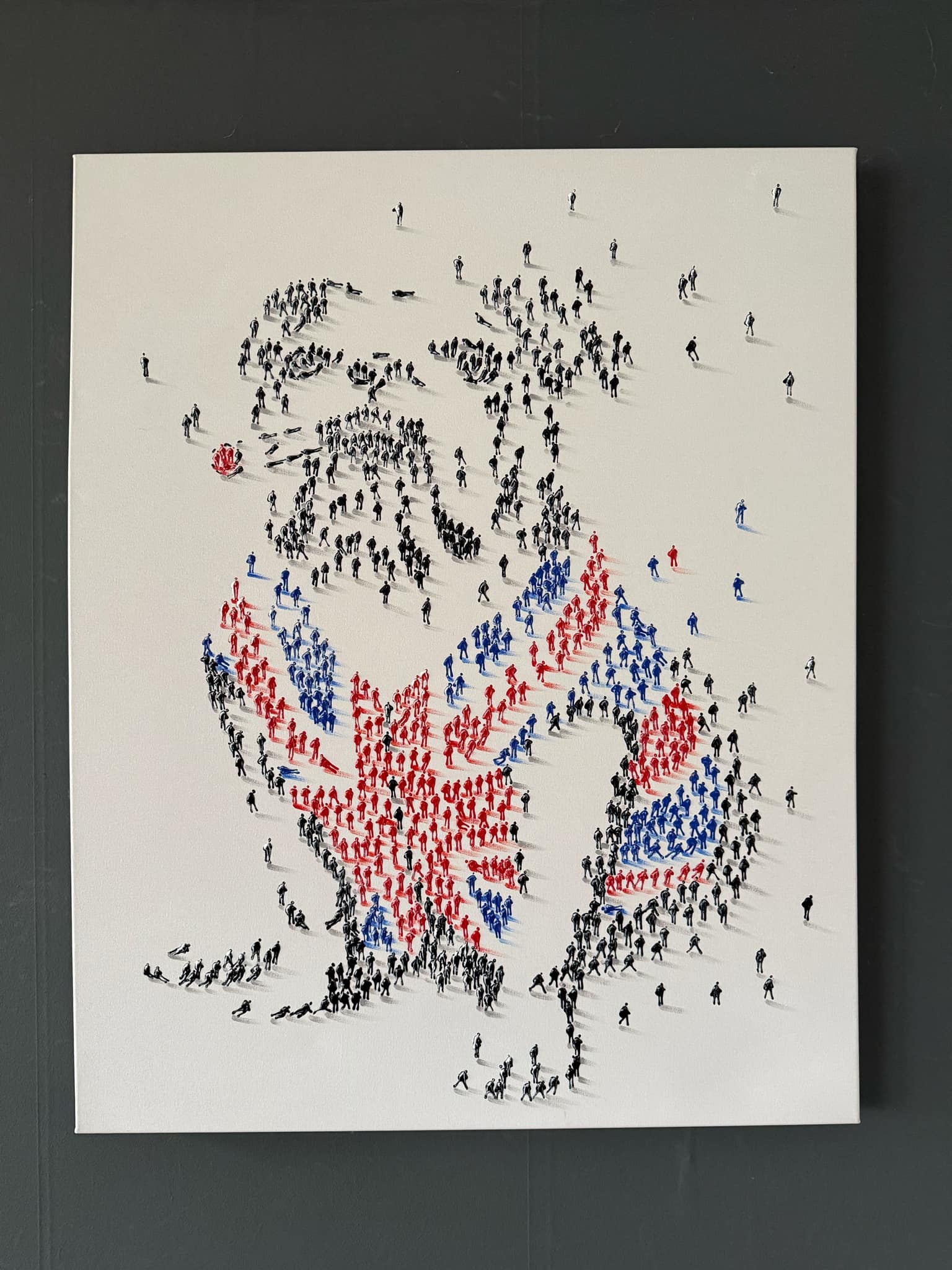 Minimalist Art Britsh Bull Dog Large Picture