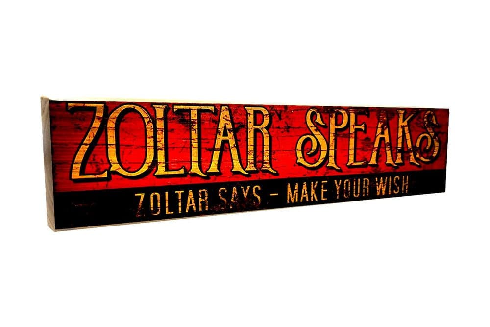 RETRO WOODEN BAR MAN CAVE SIGNS / ZOLTAR / AMUSEMENTS ETC