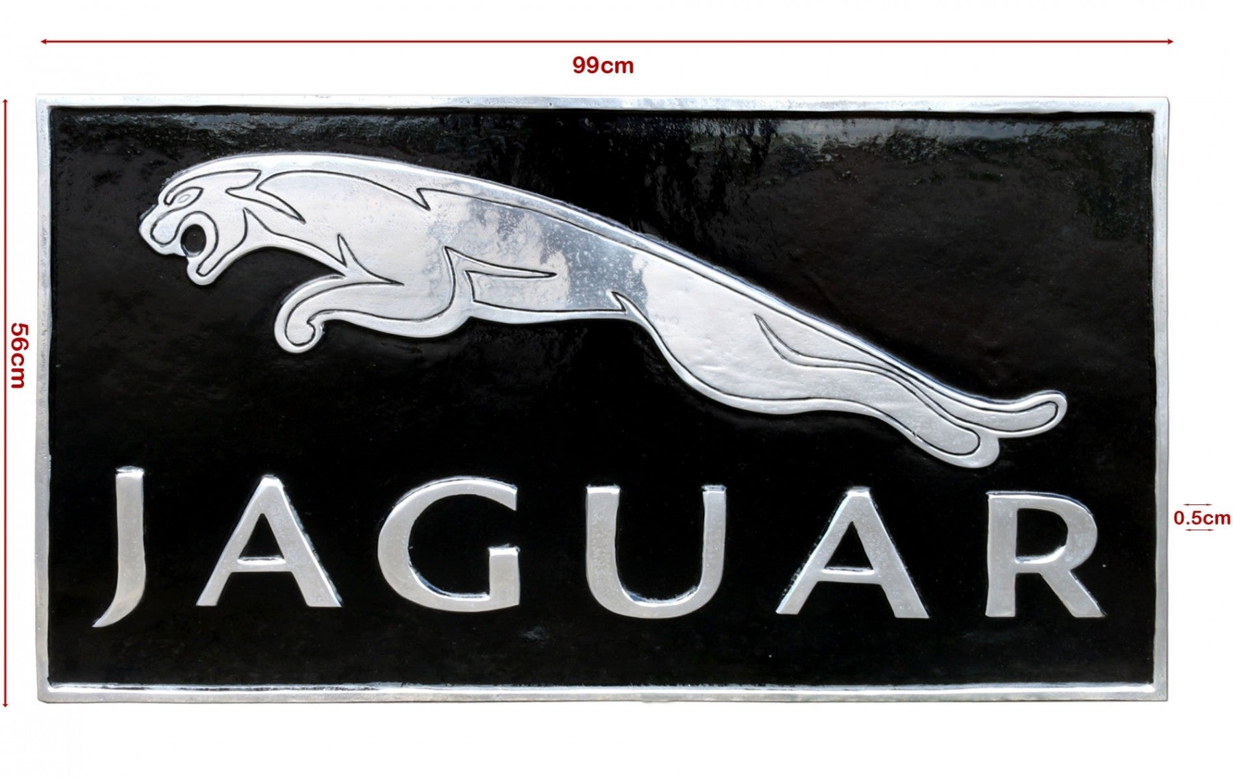 HUGE Cast Aluminium Painted Signs Porsche / Ferrari / Jaguar
