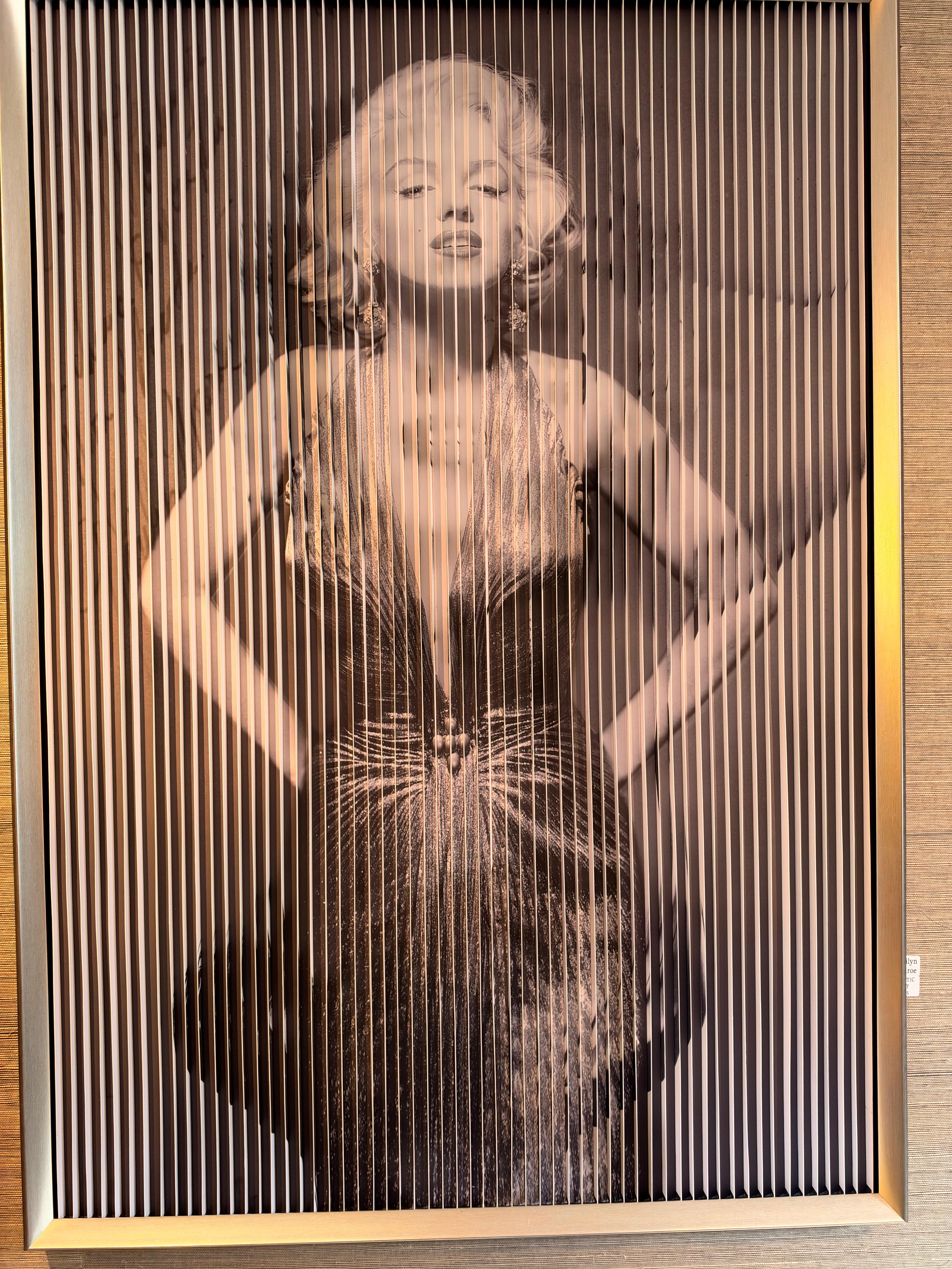 Marylin Munroe Wall Art 3D 3 in one Kinetic Picture
