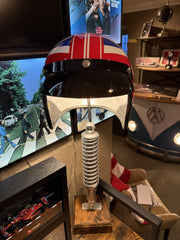 Union Jack Motorcycle Helmet and Damper Lamp