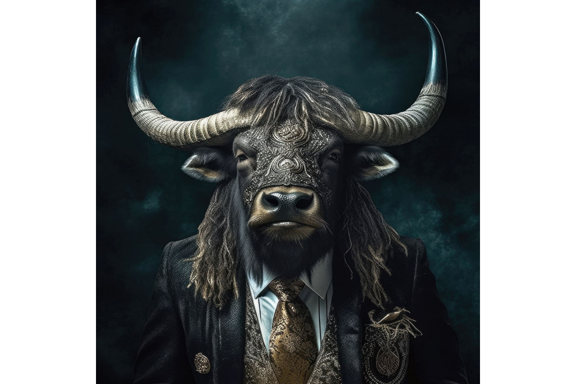 GLASS WALL ART MINI 30x30 ANIMALS MAN CAVE ART