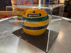 1:2 Scale Ayrton Senna Helmet with Box & Display Case