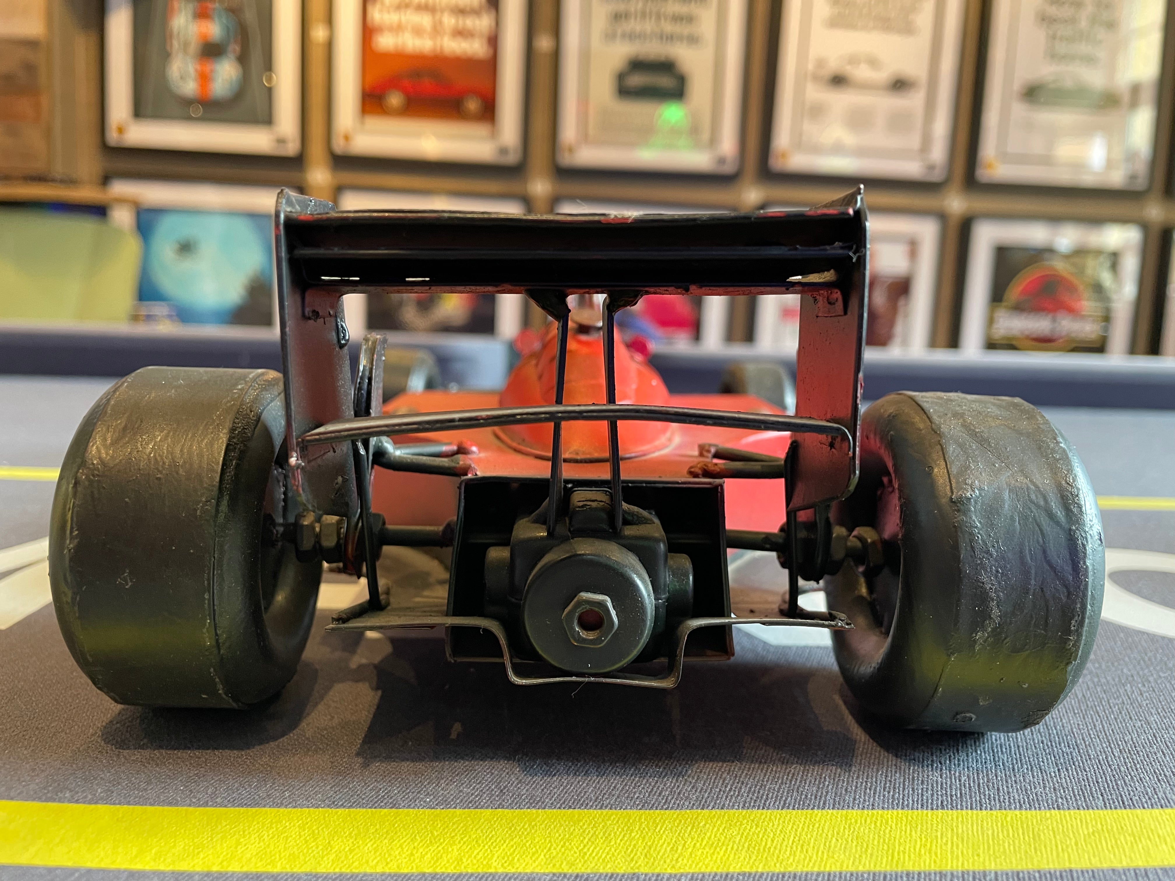 Hand Crafted Metal F1 Race Car