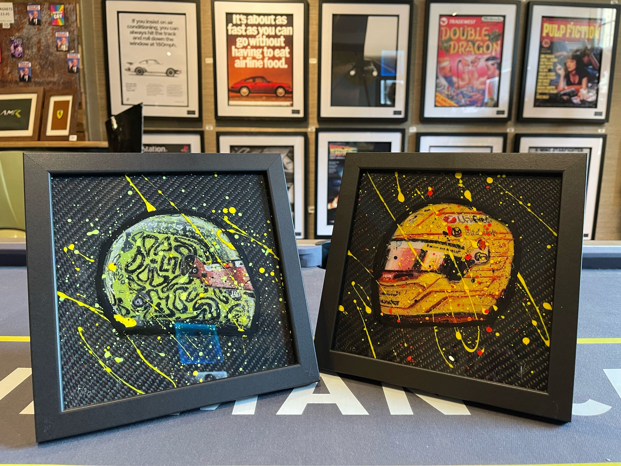 Hand Painted Carbon Fibre Art Porsche/Lamborghini/Ferrari/Hamilton/Norris