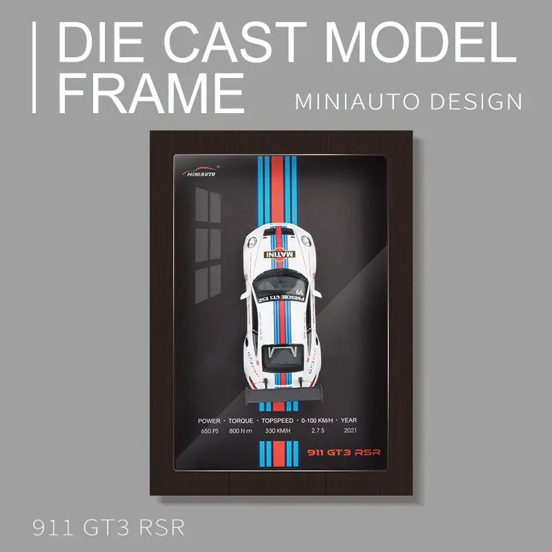 FRAMED DIECAST CAR ART PORSCHE / CAMARO / LAMBORGHINI / 911