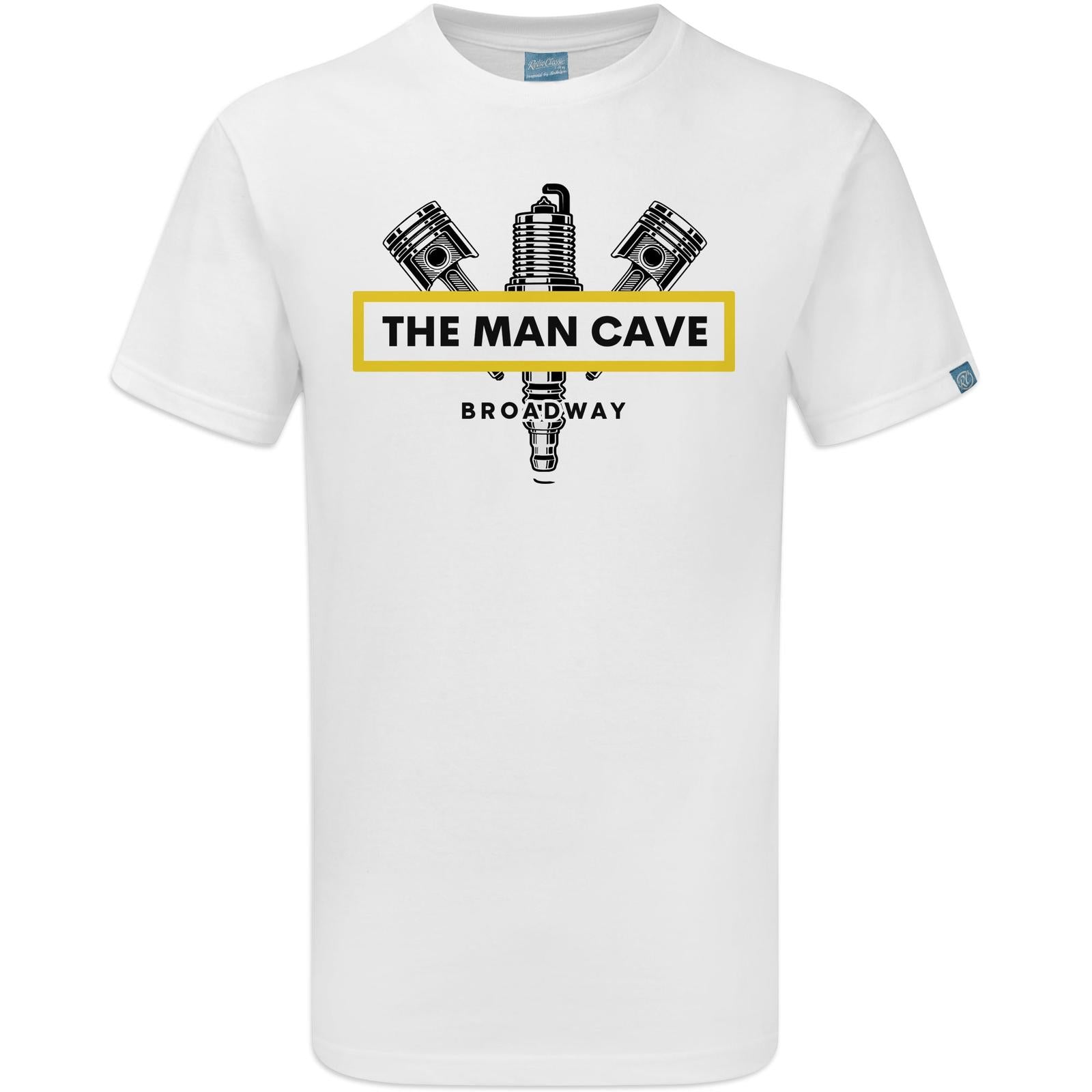 THE MAN CAVE BROADWAY T SHIRT 20 / YELLOW / GULF / PISTON / RAF ROUNDEL