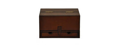 HAND CRAFTED LUXURY LEATHER GENTLEMANS STATIONARY CASE