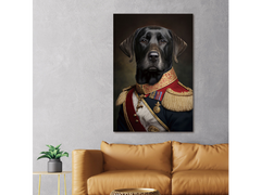 STUNNING TEMPERED GLASS DOG WALL ART PICTURE