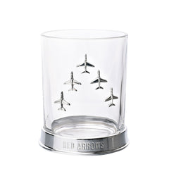 RAF PLANE AIRCRAFT Brandy Glass / Metal Whiskey Tumbler