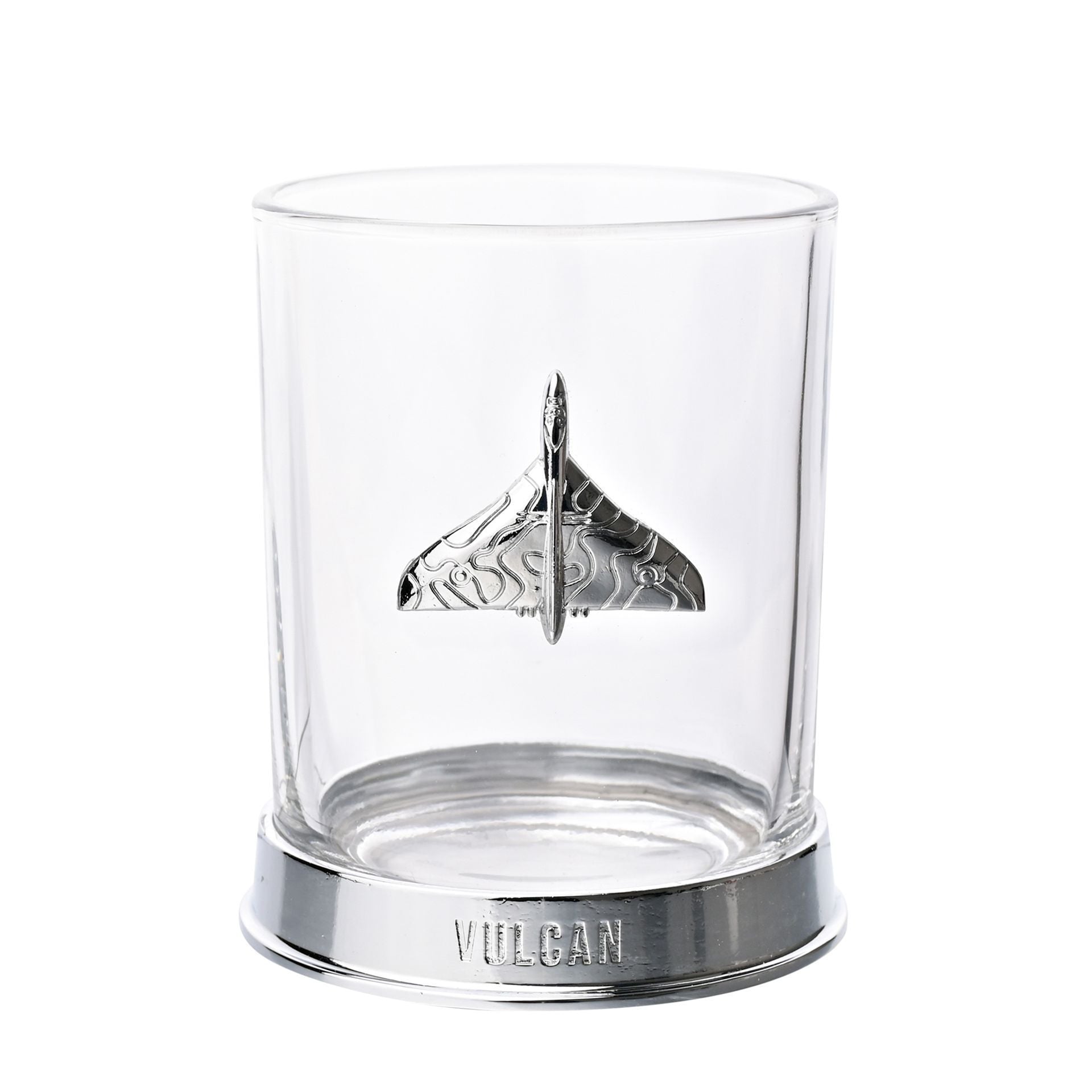 RAF PLANE AIRCRAFT Brandy Glass / Metal Whiskey Tumbler