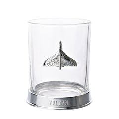 RAF PLANE AIRCRAFT Brandy Glass / Metal Whiskey Tumbler
