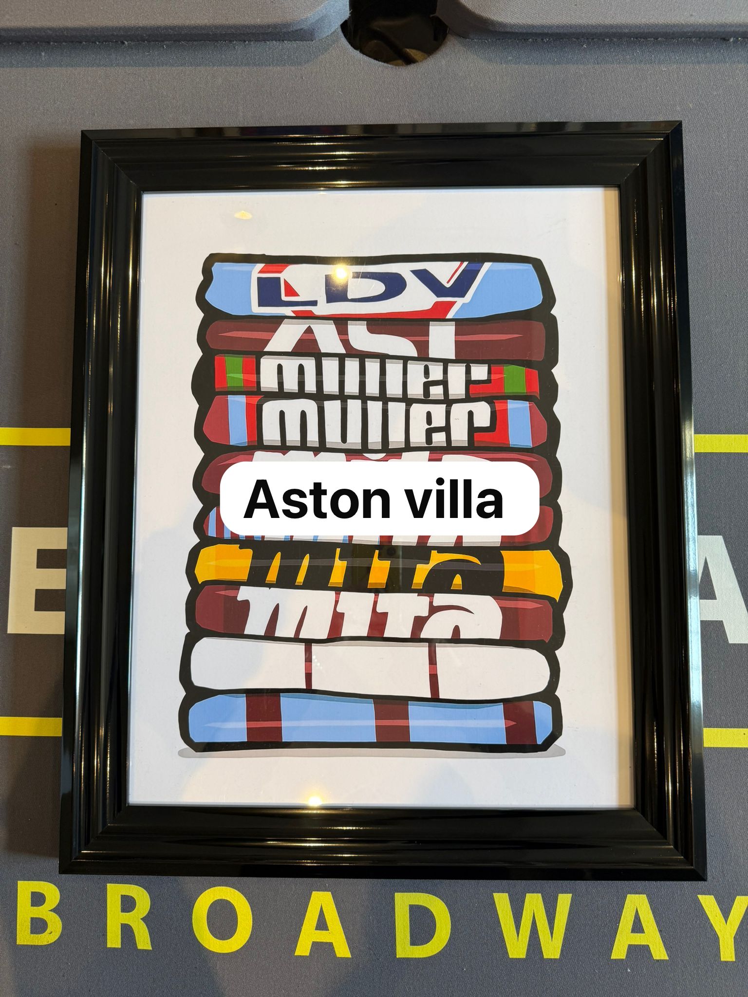 ART CAVE - FOLDED FOOTBALL PICTURE 50x40 - The Man Cave Broadway