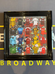 ART CAVE - RETRO FOOTBALL SHIRT PICTURE 40x40 - The Man Cave Broadway