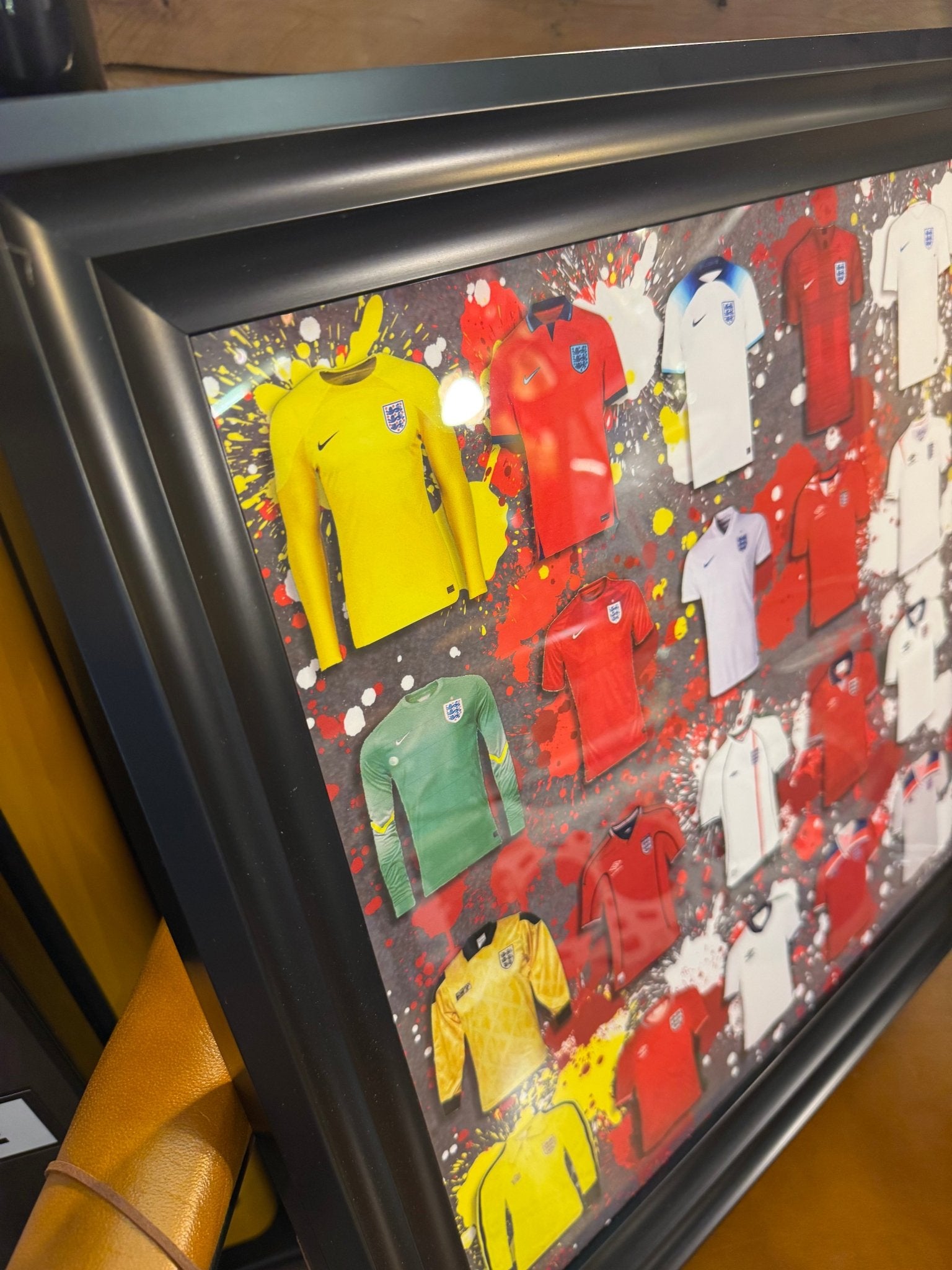 ART CAVE - RETRO FOOTBALL SHIRT PICTURE 40x40 - The Man Cave Broadway