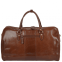 MENS LARGE LUXURY LEATHER WEEKEND HOLDALL / DUFFELL BAG