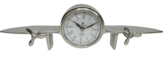 Aviation Aero Plane Polished Desk Clock - The Man Cave Broadway