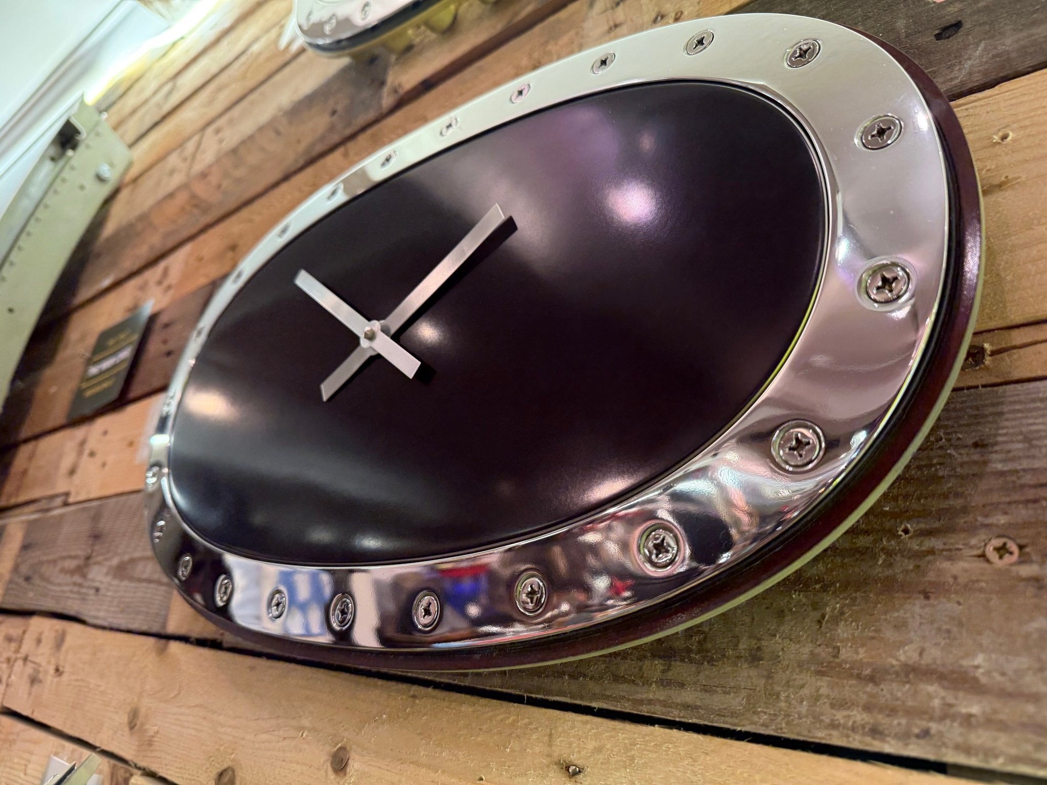 British Airways 747 Fuel Tank Clock - Polished/Black Aircraft / Airplane - The Man Cave Broadway