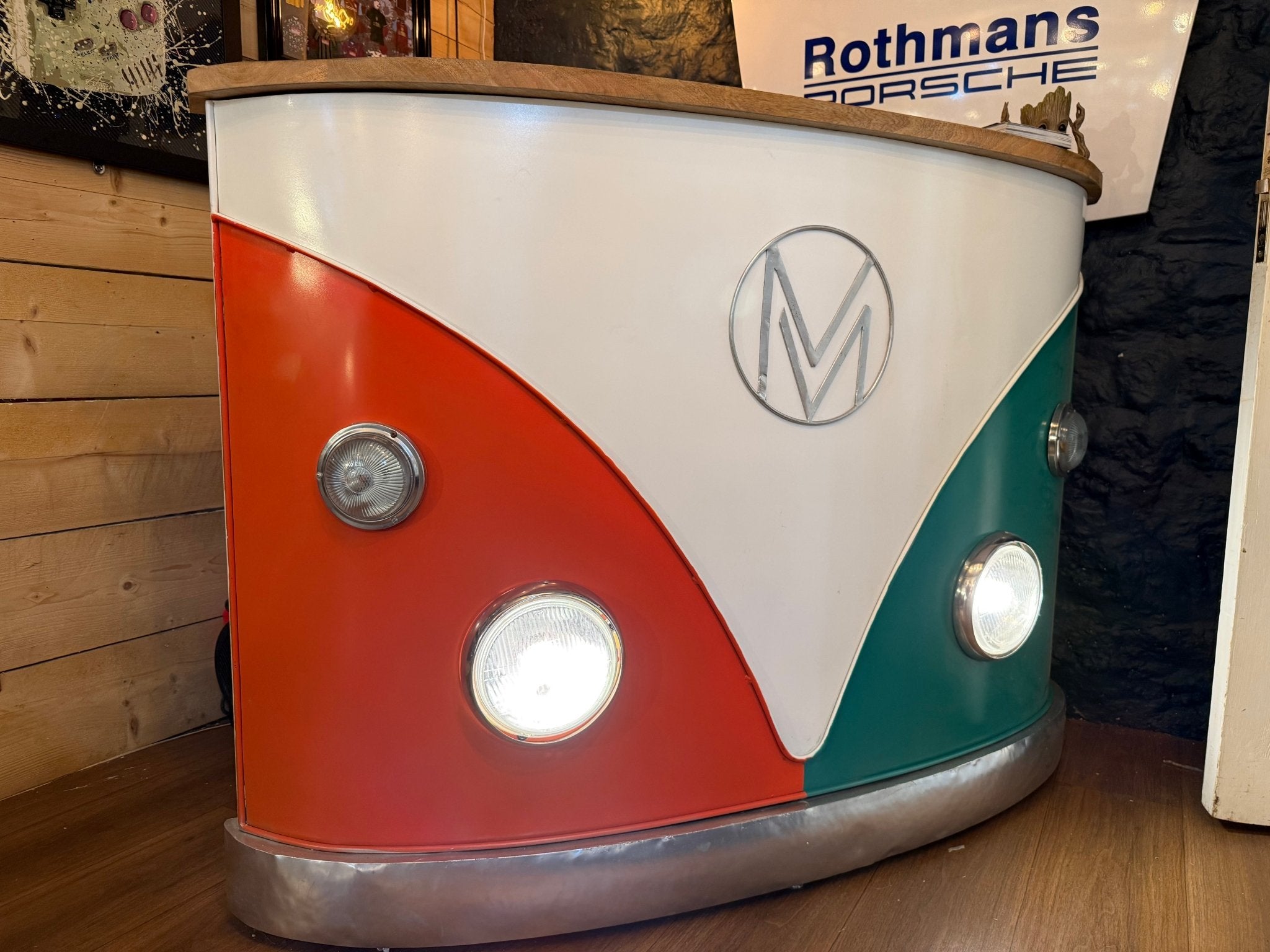Camper Van Style Bar with Working Lights - The Man Cave Broadway