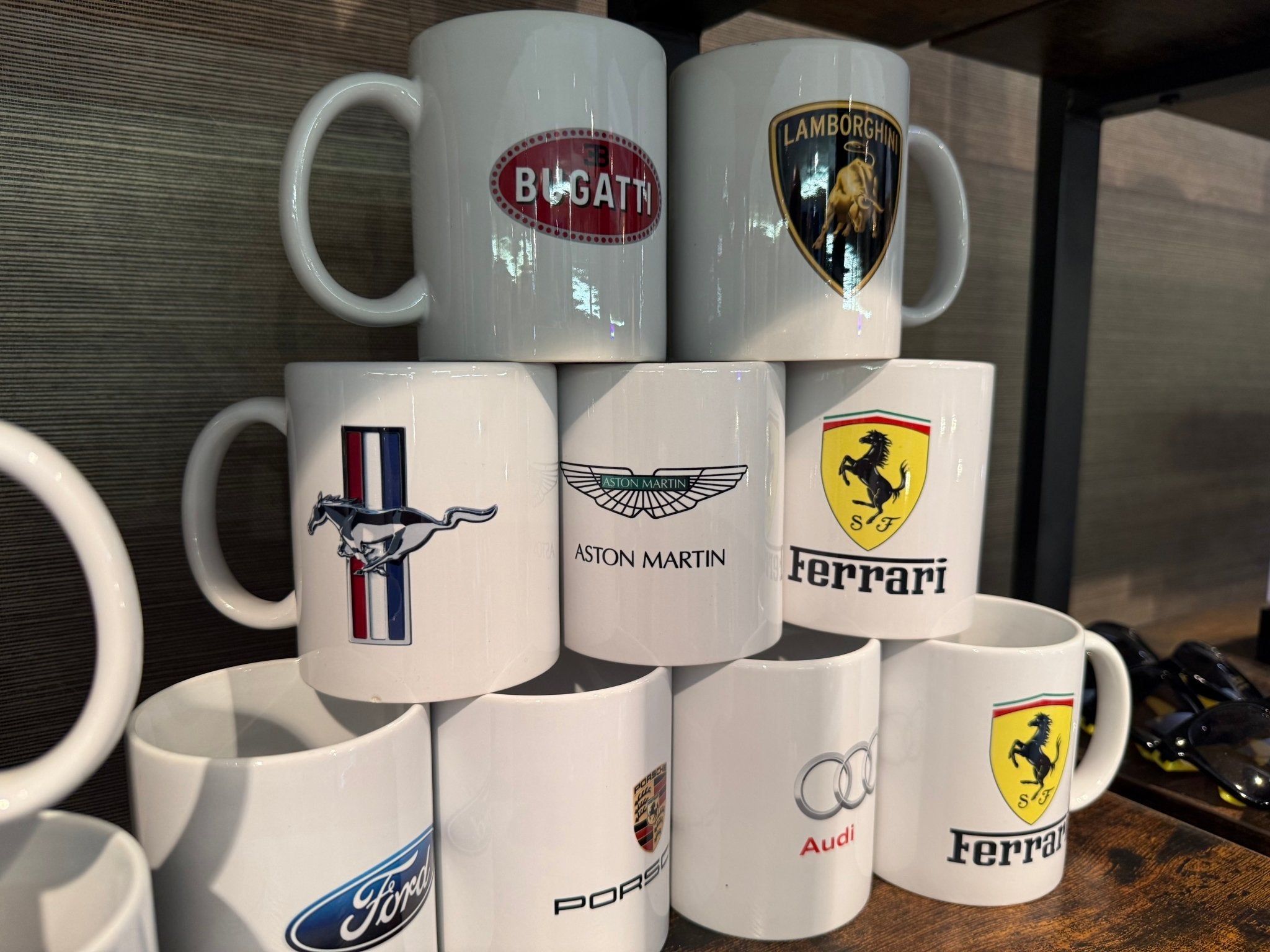 CAR MARQUE MUGS SUPER CAR CUPS - The Man Cave Broadway