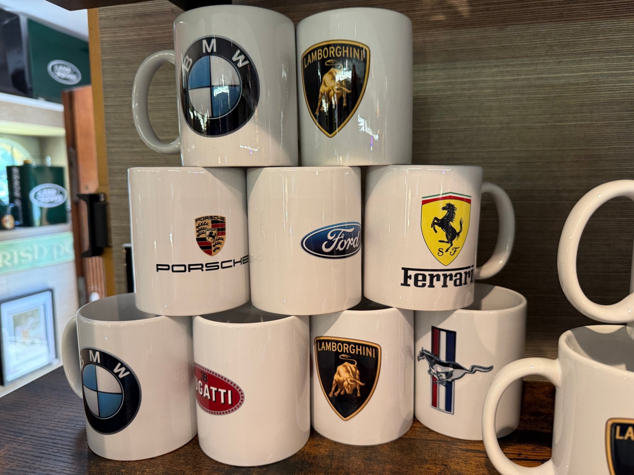 CAR MARQUE MUGS SUPER CAR CUPS - The Man Cave Broadway
